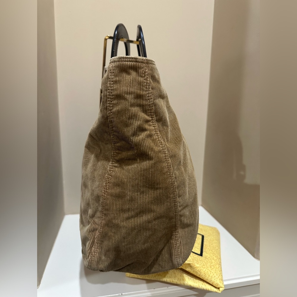 Fendi Brown Corduroy Bag - Picture 4 of 13